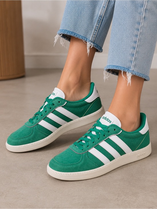 adidas Shoes - Adidas Women's Breaknet Sleek Shoes Court Green / White / Clear Pink Sz 9